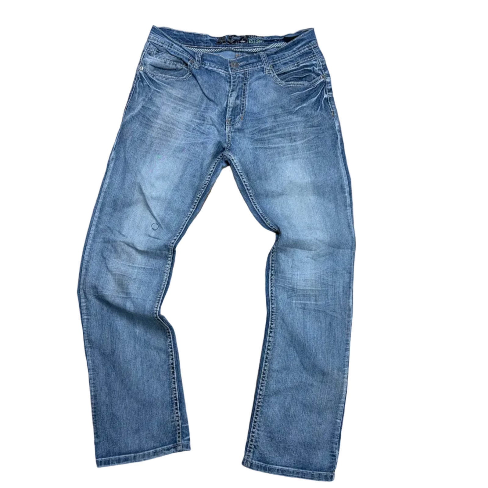 Y2K Faded Straight Leg Jeans
