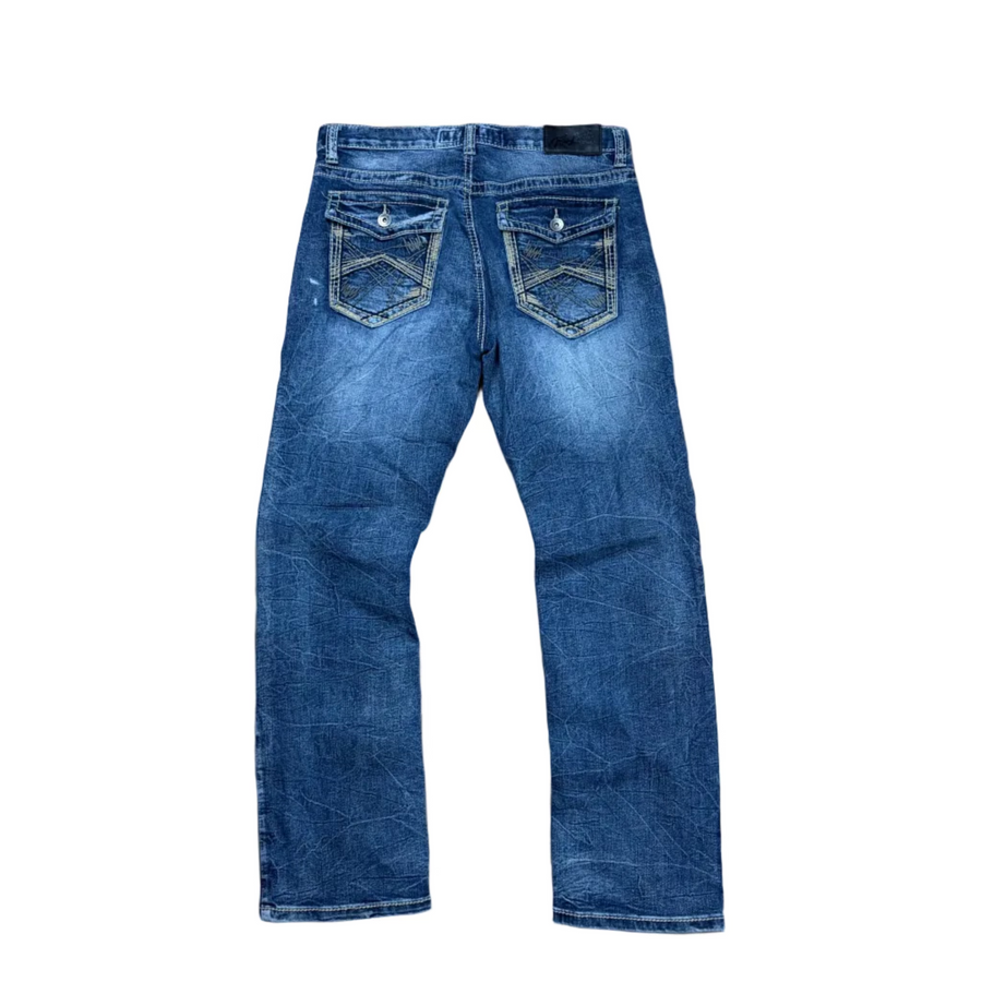 Y2K Flap Pocket Straight Jeans