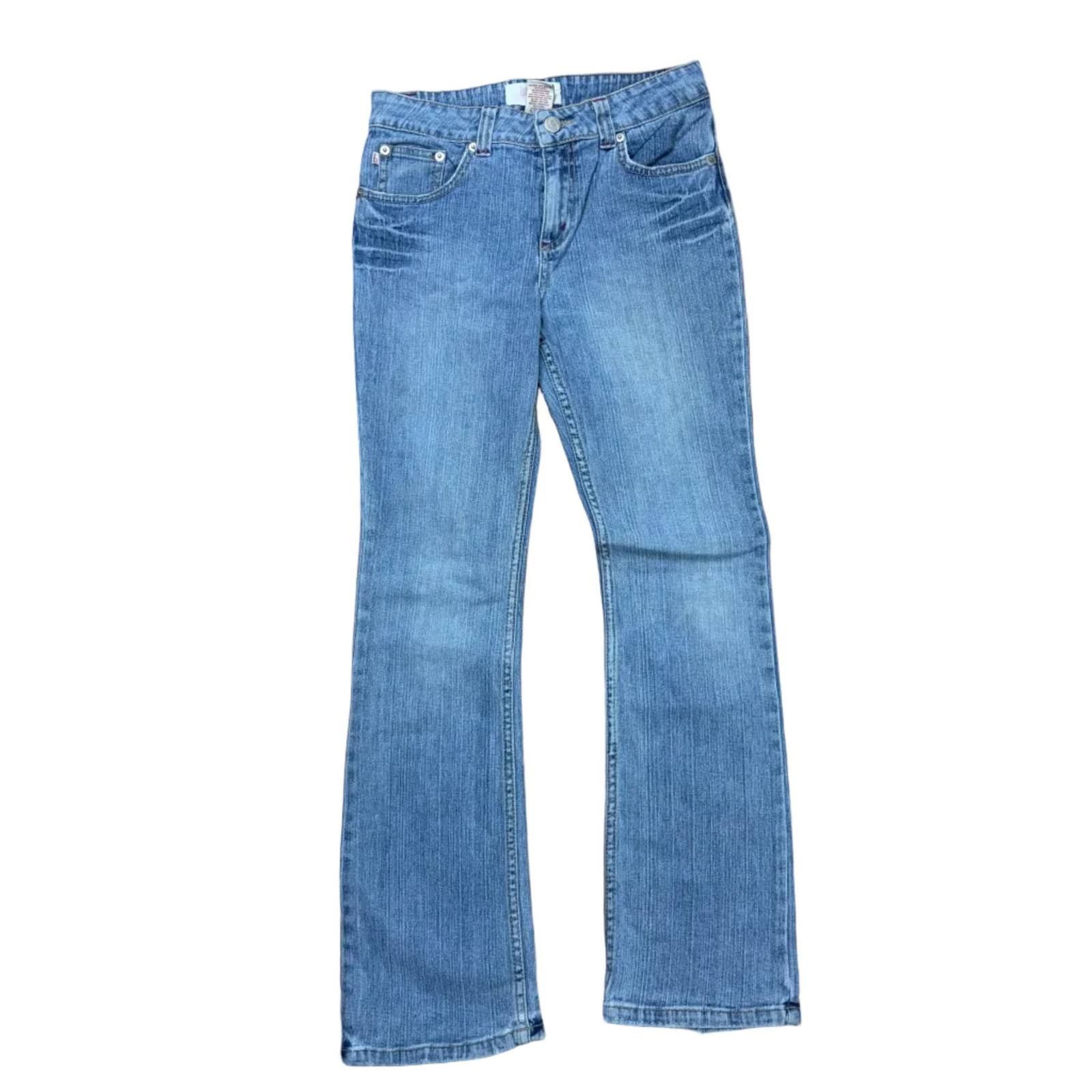 Y2K Embroidered Pocket Low Rise Bootcut Jeans